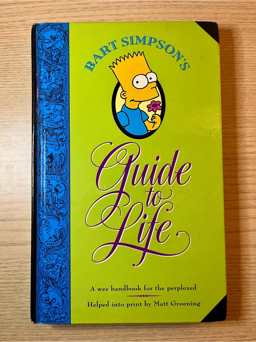 Vintage Bart Simpson's Guide to Life Hardcover Book 1993